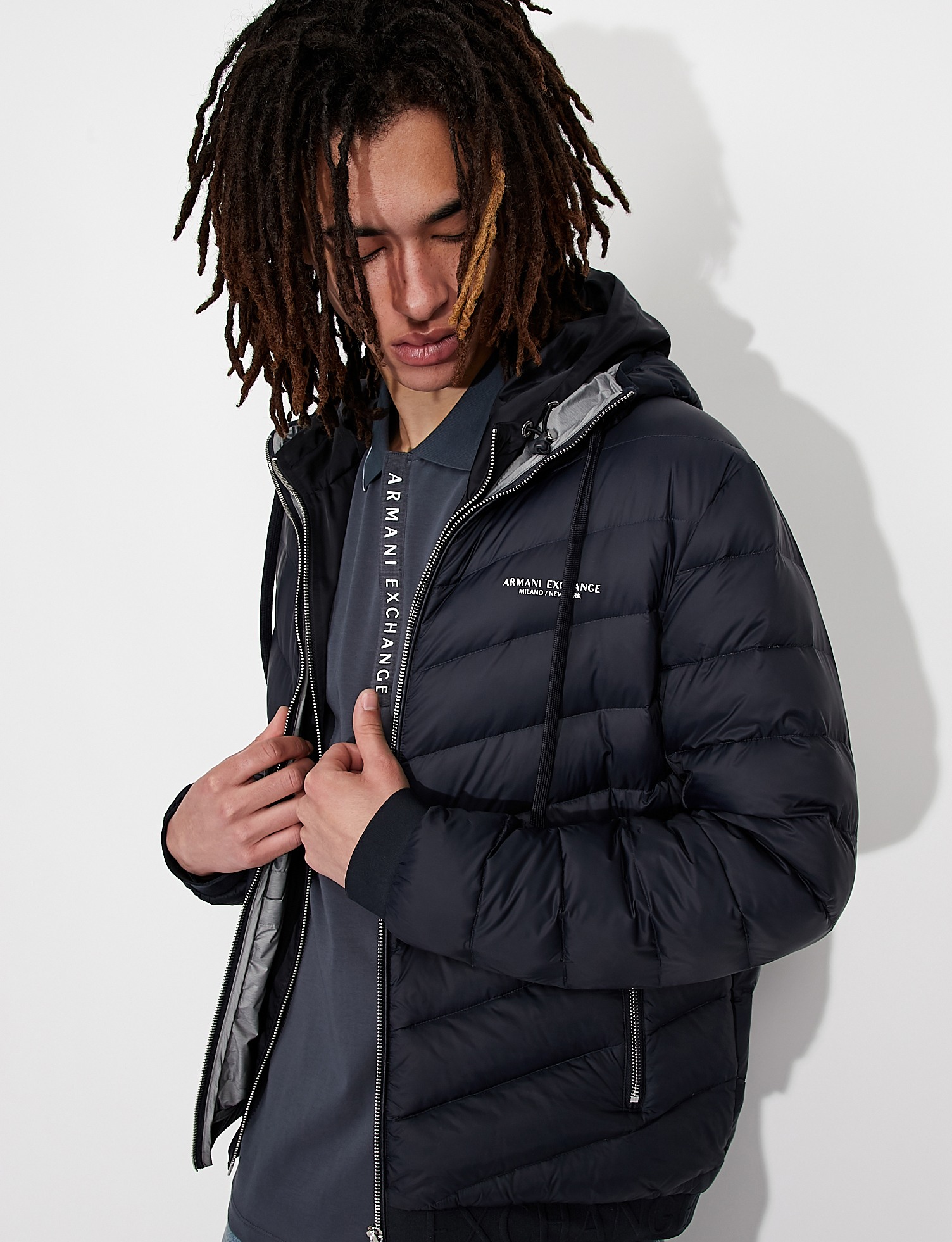 Armani exchange outlet mens puffer jacket