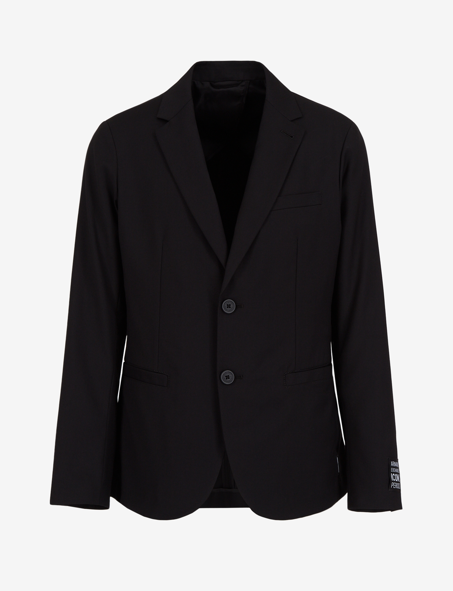 Notched Lapel Blazer with Icon Logo Patch on Sleeve