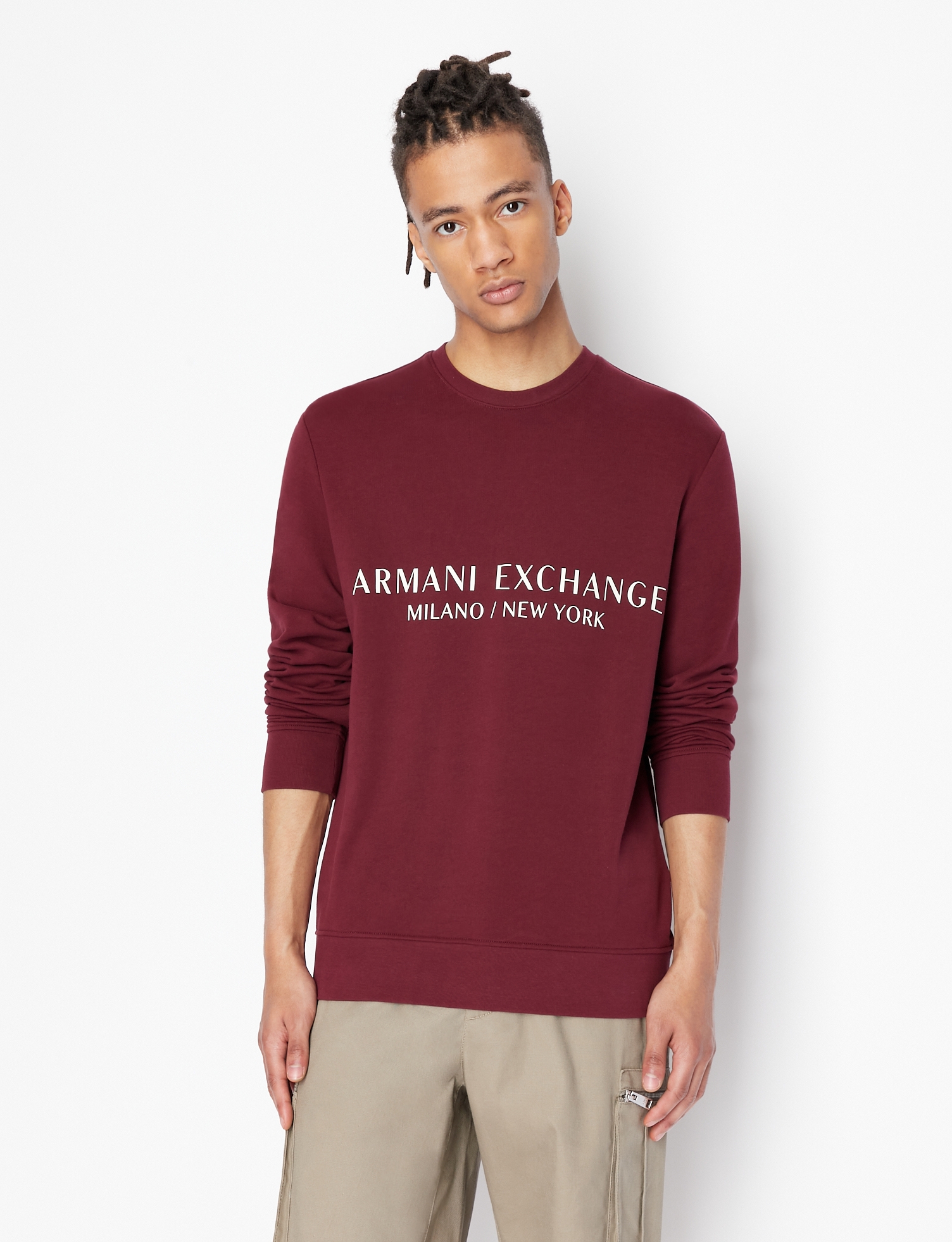 Armani Exchange Milano New York Crew Neck Logo Sweatshirt