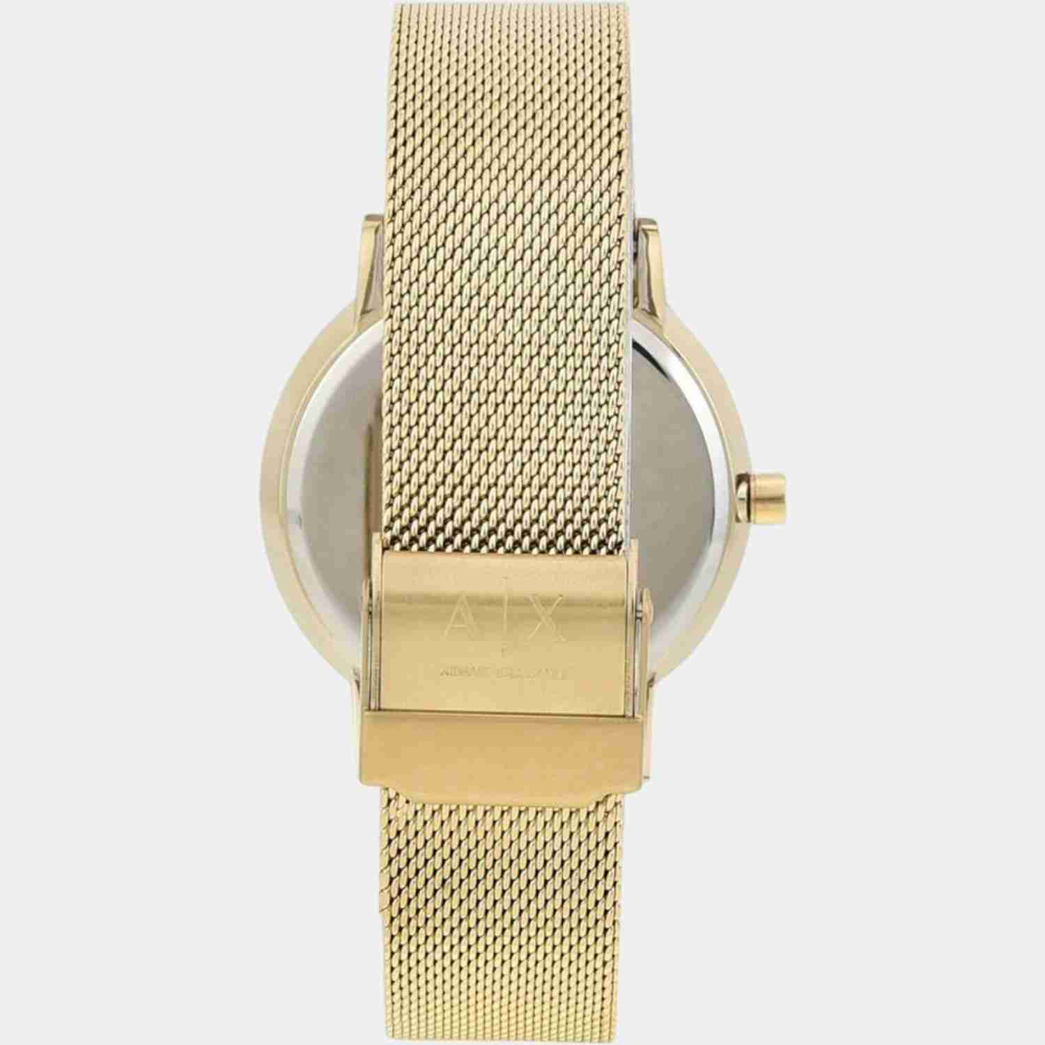 Lola Women Quartz Gold Dial Analog Stainless Steel Watch AX5536