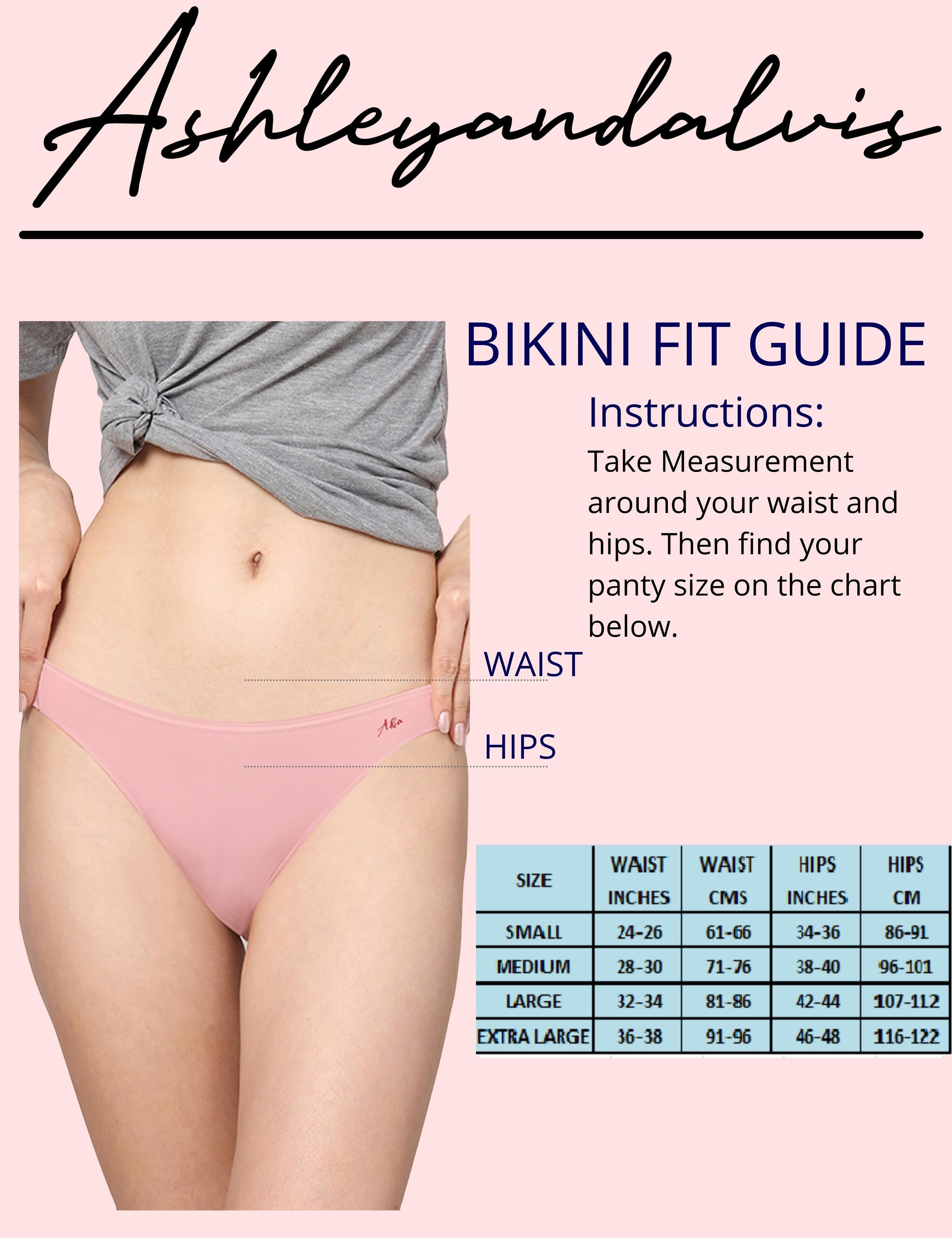 AshleyandAlvis | AshleyandAlvis Women's Panties Micro Modal, Anti Bacterial, Skinny Soft, Premium Bikini-No Itching, Sweat Proof, Double In-seam Gusset 6