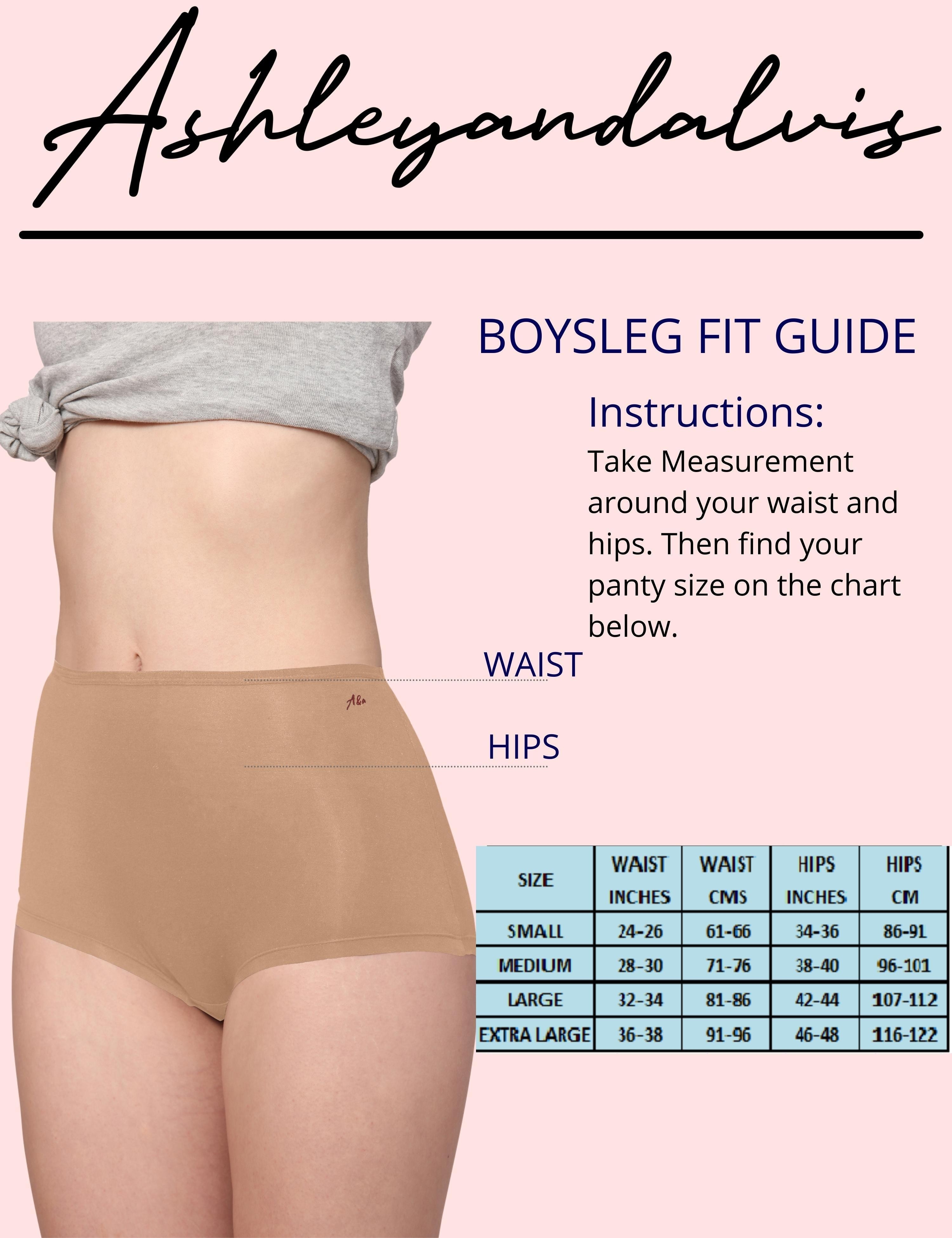AshleyandAlvis | AshleyandAlvis Women's Panties Micro Modal, Anti Bacterial, Skinny Soft, Premium Boyshorts -No Itching, Sweat Proof, Double In-seam Gusset 5