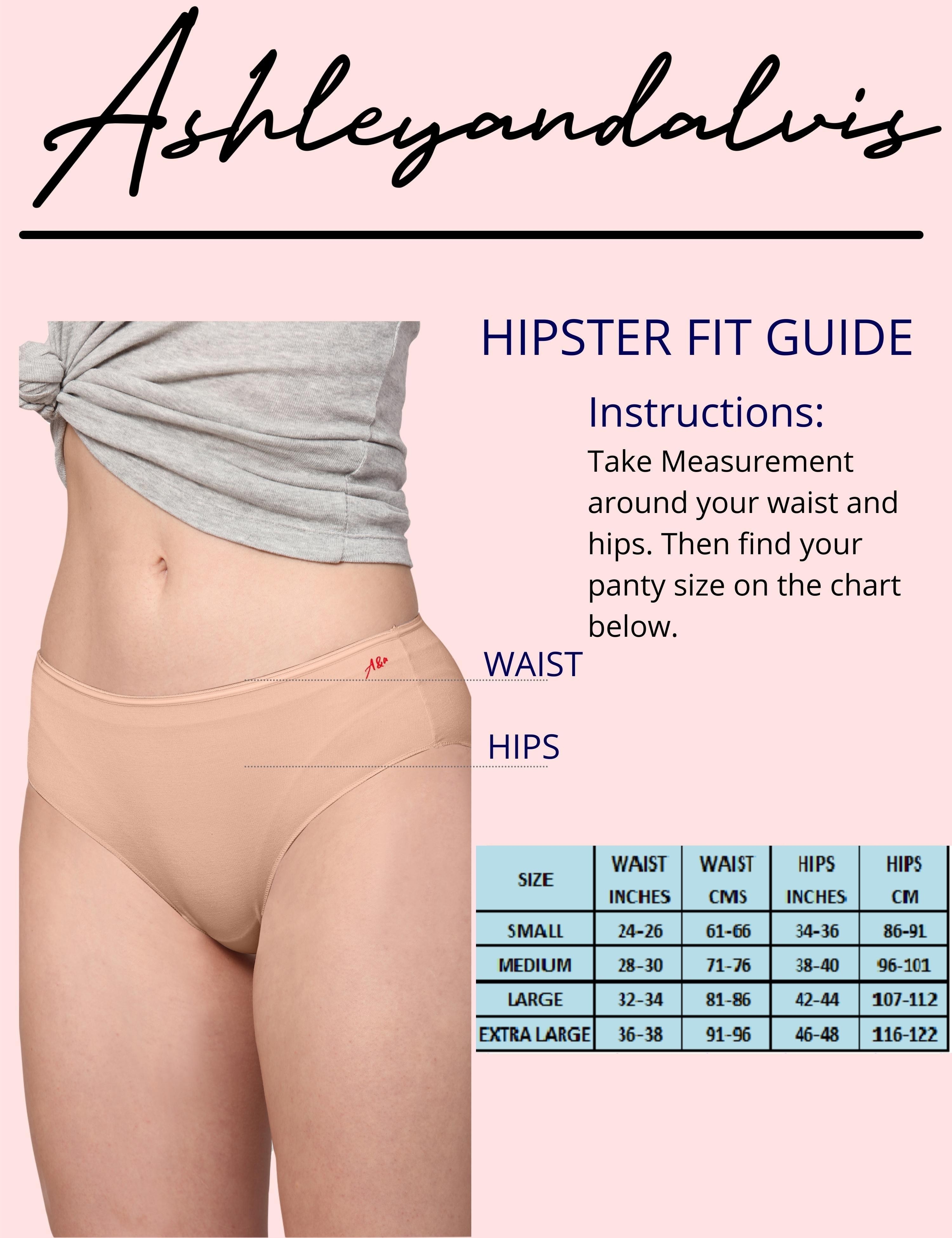 AshleyandAlvis | AshleyandAlvis Women's Panties Micro Modal, Anti Bacterial, Skinny Soft, Premium Hipster  -No Itching, Sweat Proof, Double In-seam Gusset 6