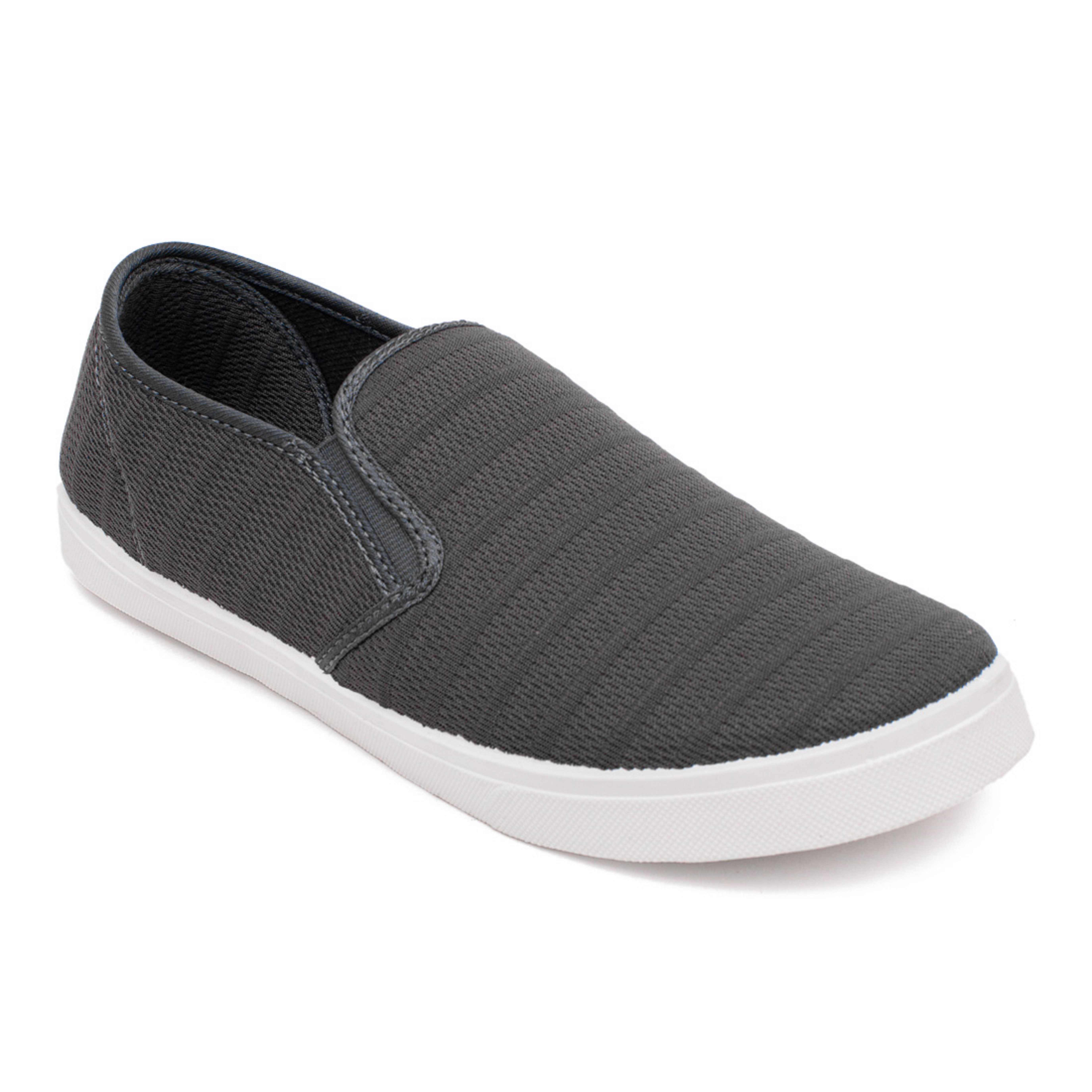 Asian grey canvas shoes top