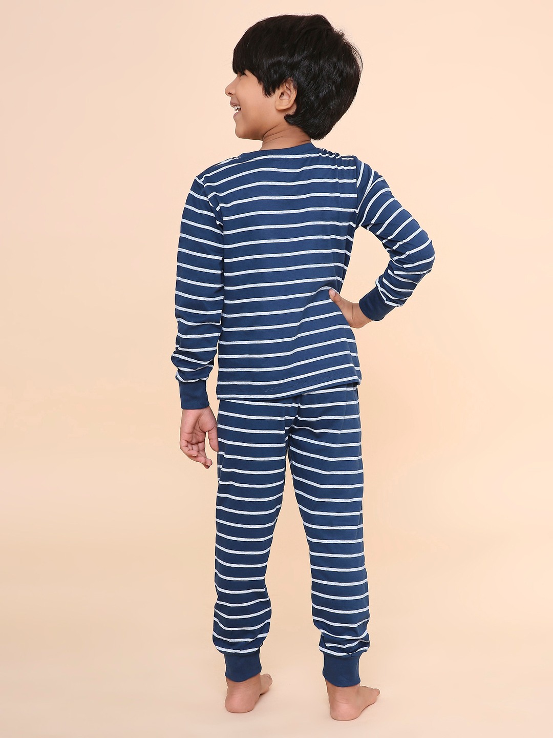 Boys- 2 piece printed cotton jogger lounge set