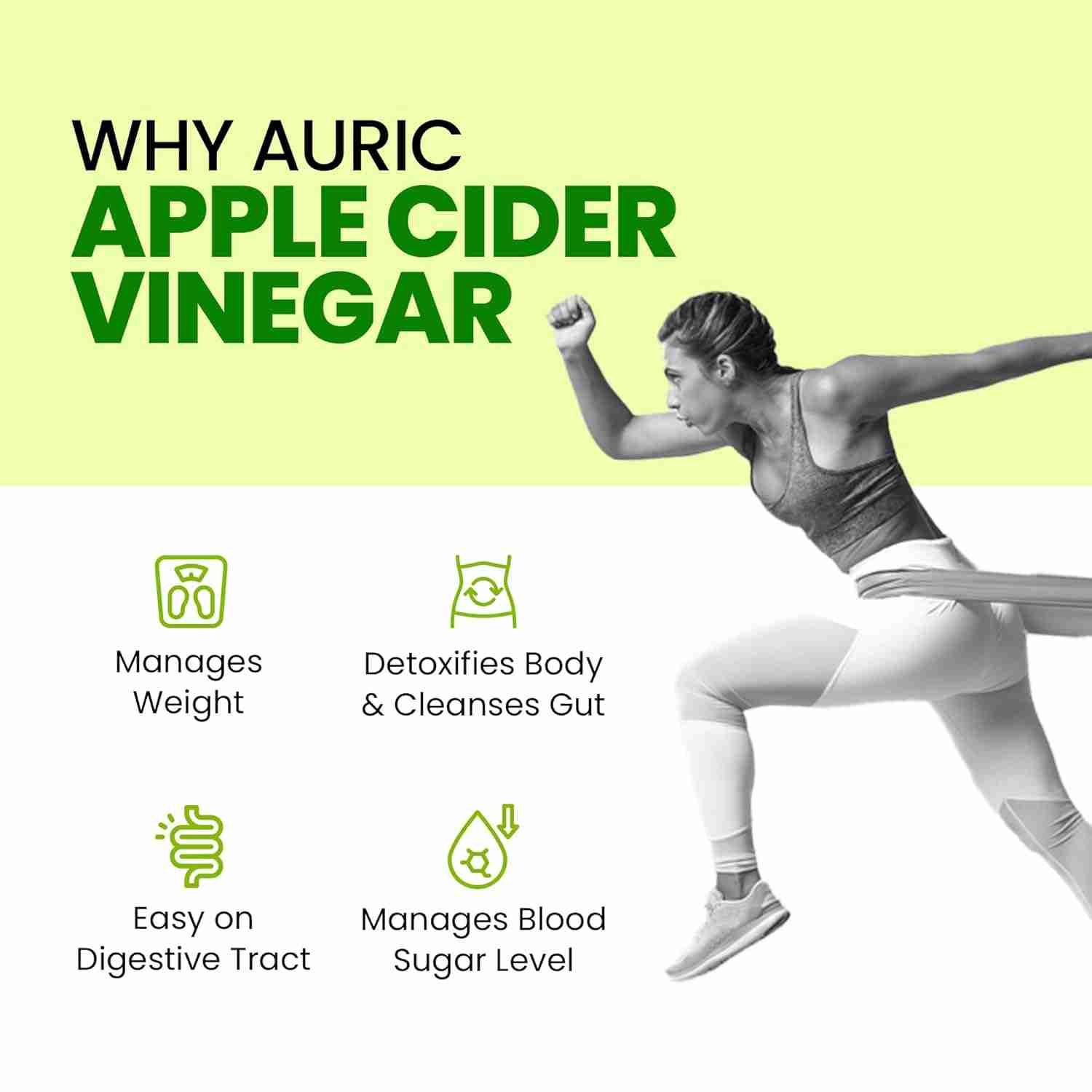 Auric Apple Cider Vinegar Vitamins|60 Acv Tab