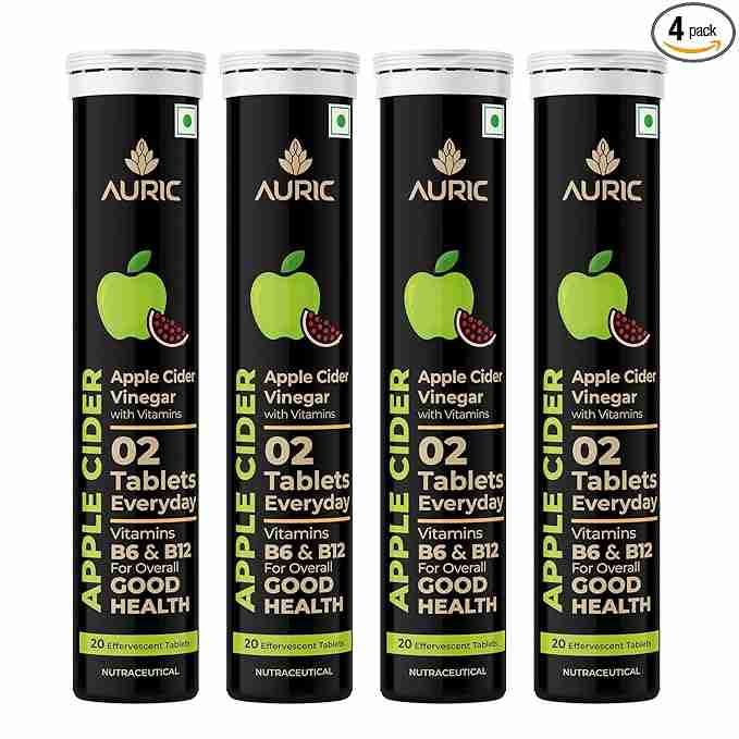 Auric Apple Cider Vinegar Vitamins|80 Acv Tab