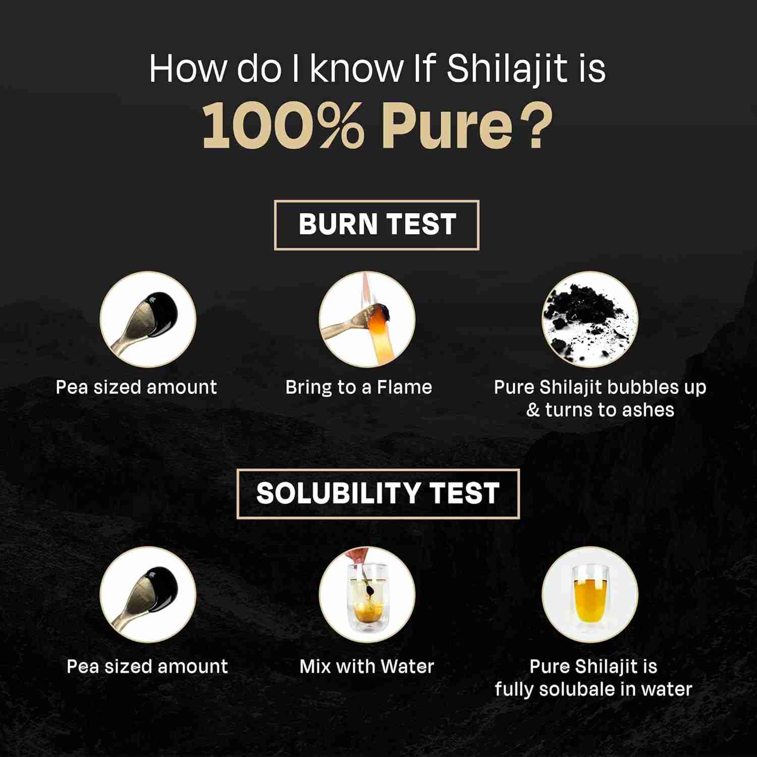 Auric Lab Certified High-Altitude Shilajit Gold Resin 20g | 75% Fulvic Acid + Humic Acid | 80+ Trace Minerals with Real Brass Spoon
