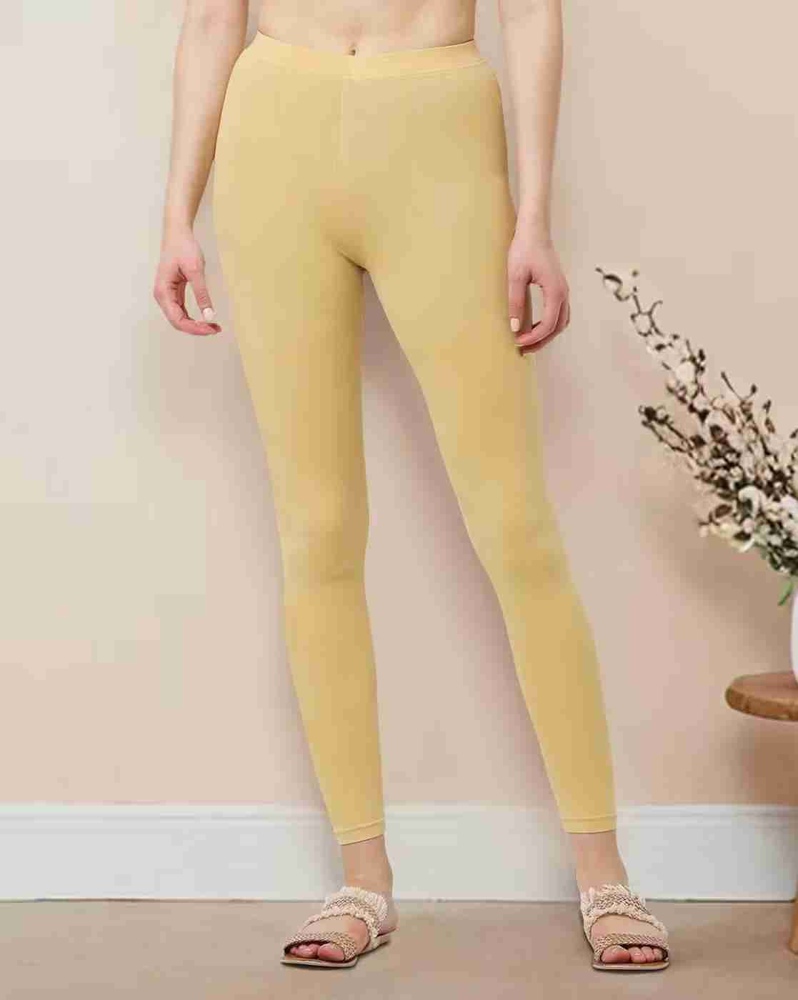 AVAASA MIX N' MATCH | Ankle-Length Leggings with Elasticated Waist|0