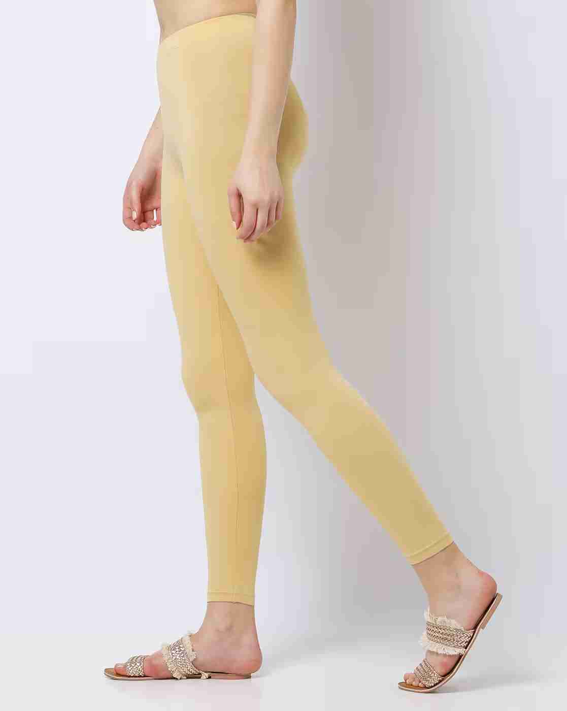 AVAASA MIX N' MATCH | Ankle-Length Leggings with Elasticated Waist|1
