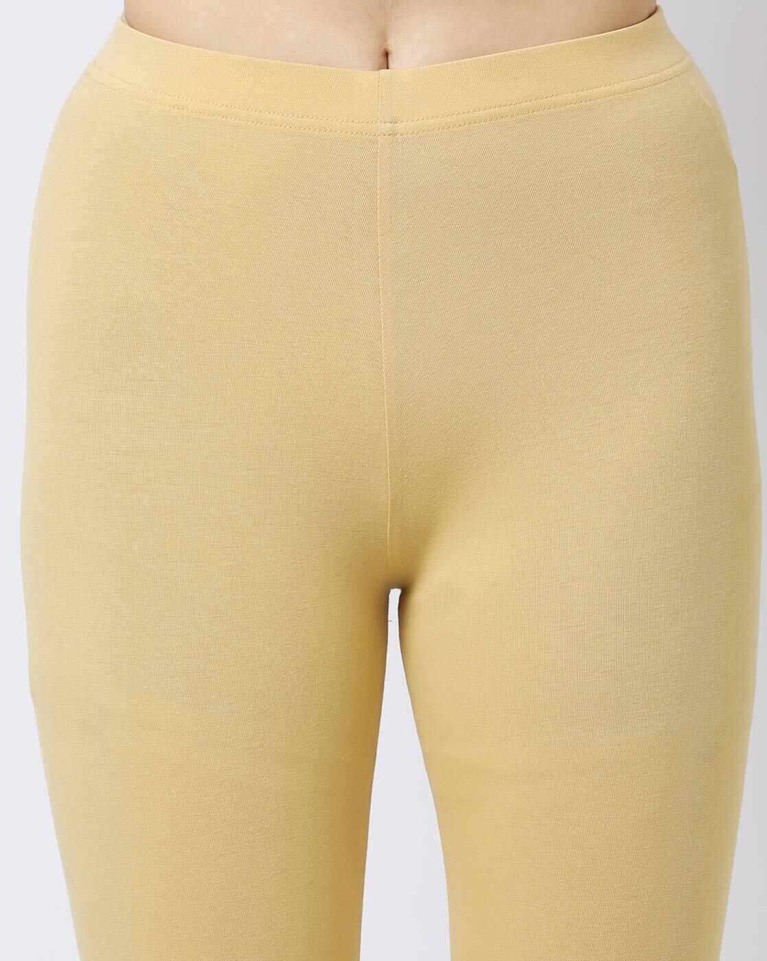 AVAASA MIX N' MATCH | Ankle-Length Leggings with Elasticated Waist|2