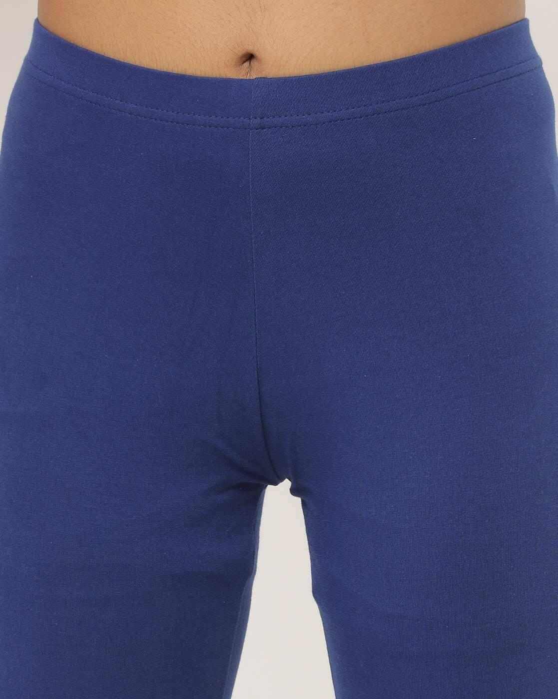 AVAASA MIX N' MATCH | Ankle-Length Leggings with Elasticated Waist|1