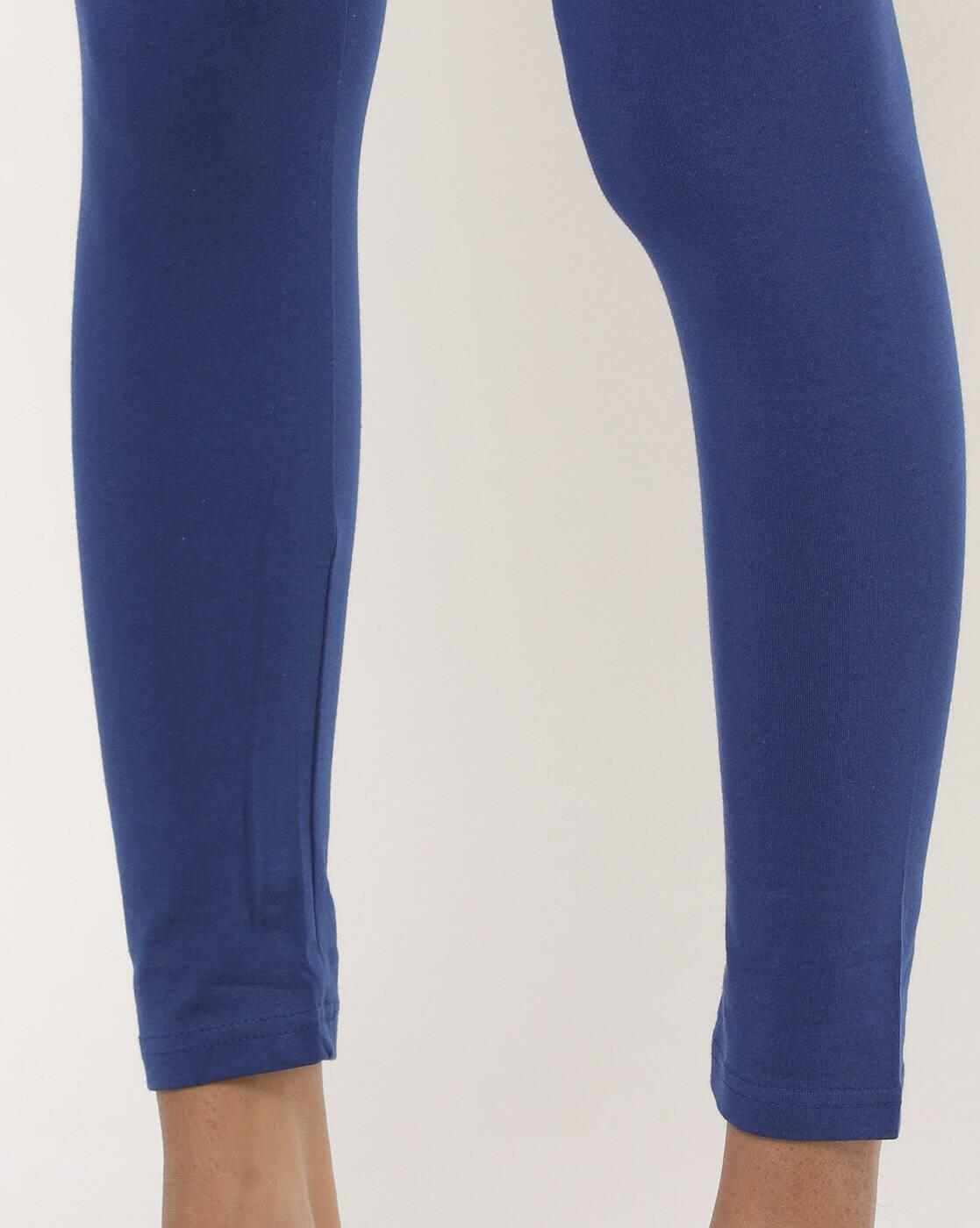 AVAASA MIX N' MATCH | Ankle-Length Leggings with Elasticated Waist|2
