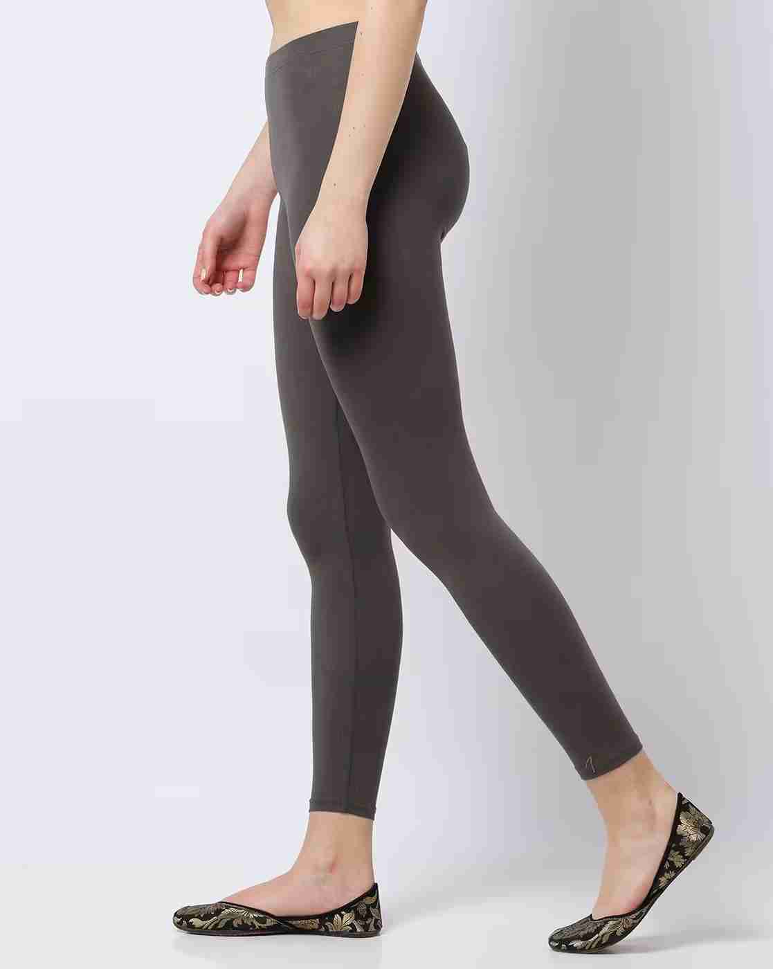 AVAASA MIX N' MATCH | Ankle-Length Leggings with Elasticated Waist|1