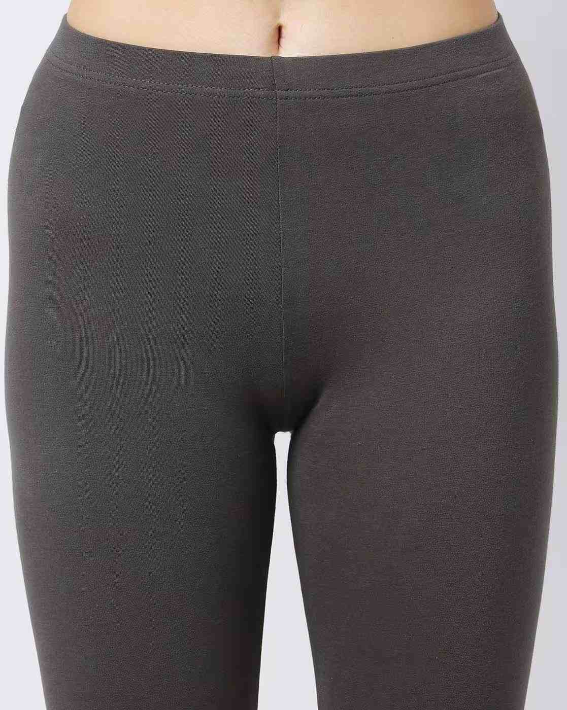 AVAASA MIX N' MATCH | Ankle-Length Leggings with Elasticated Waist|2