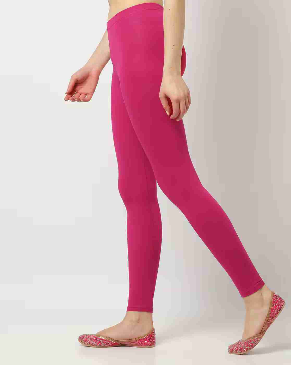 AVAASA MIX N' MATCH | Ankle-Length Leggings with Elasticated Waist|1