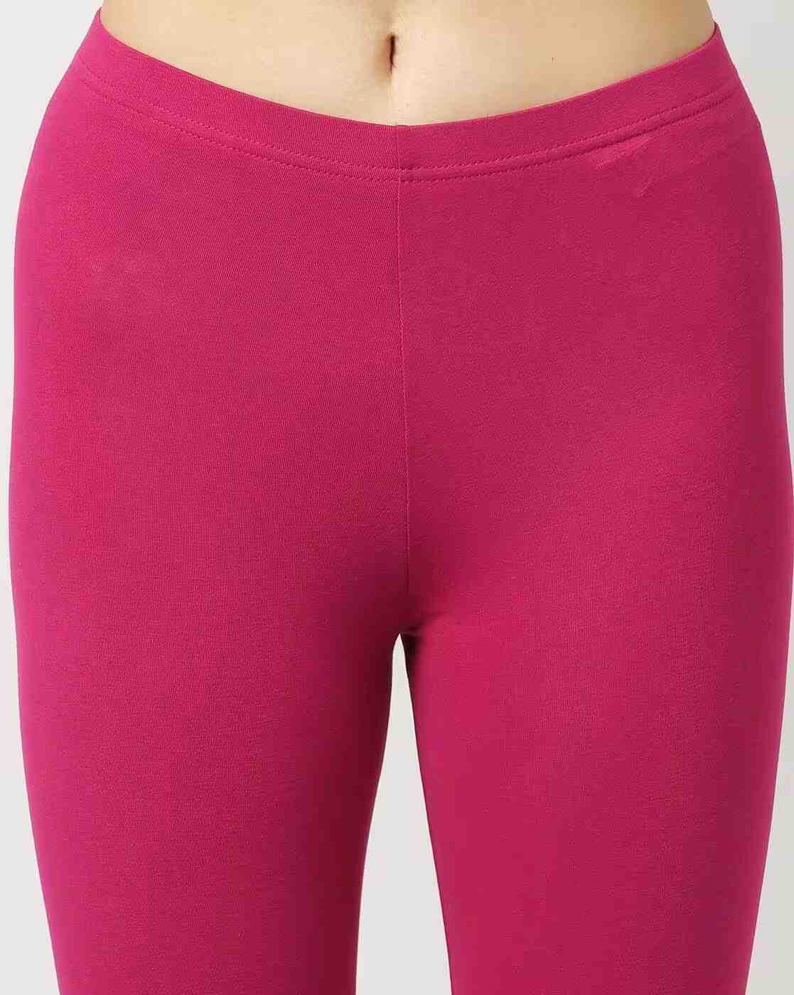 AVAASA MIX N' MATCH | Ankle-Length Leggings with Elasticated Waist|2