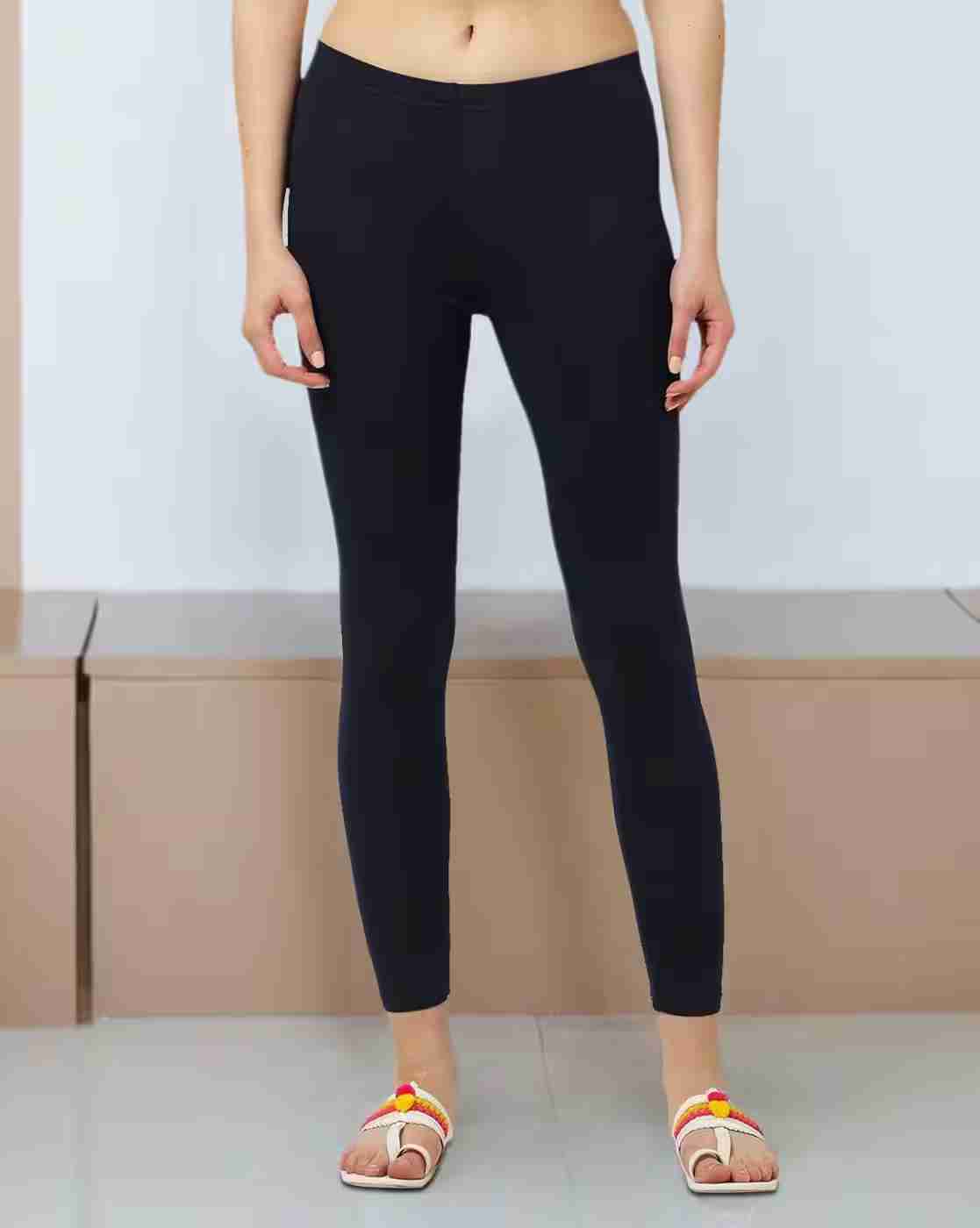 AVAASA MIX N' MATCH | Ankle-Length Leggings with Elasticated Waist|0