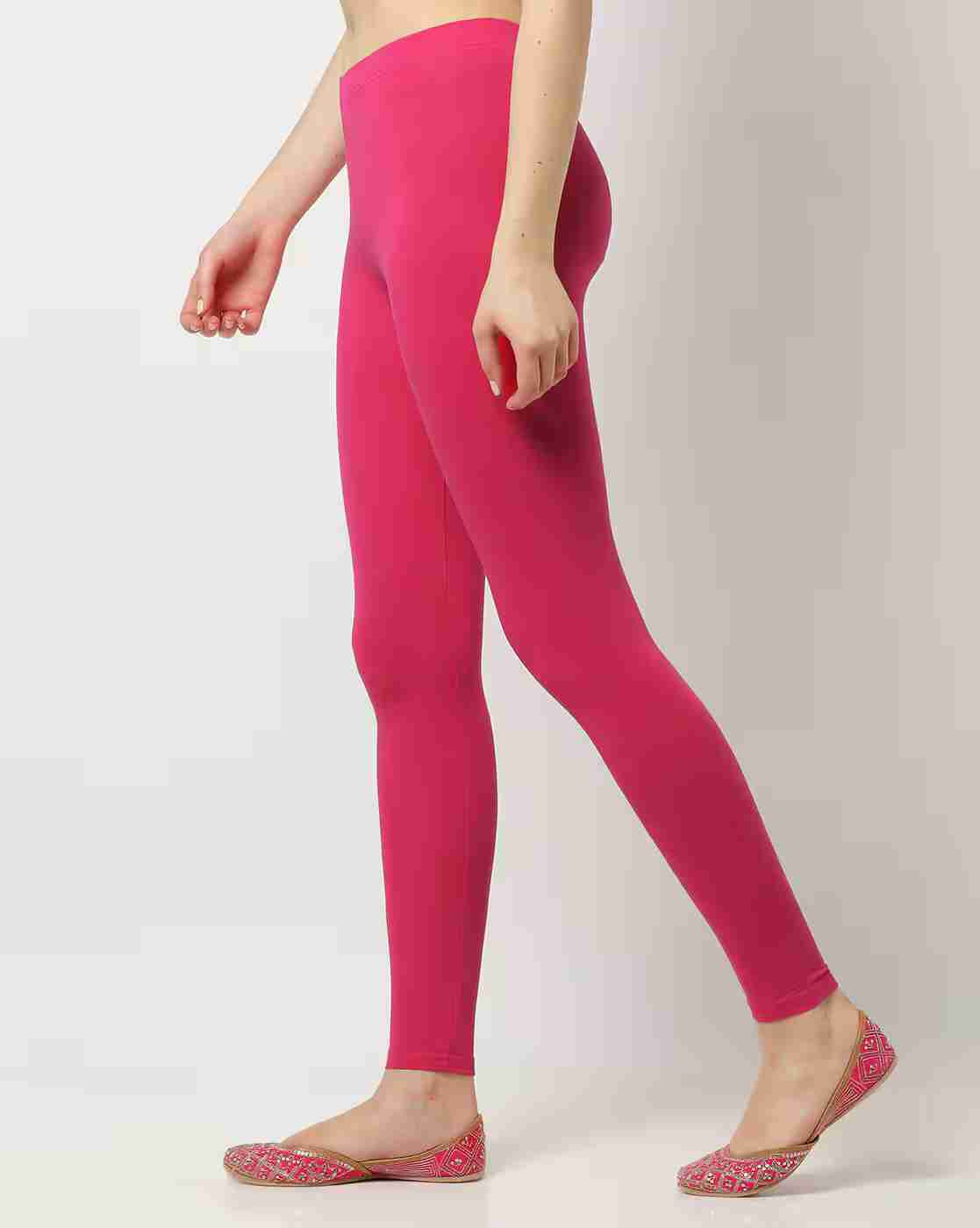 AVAASA MIX N' MATCH | Ankle-Length Leggings with Elasticated Waist|1