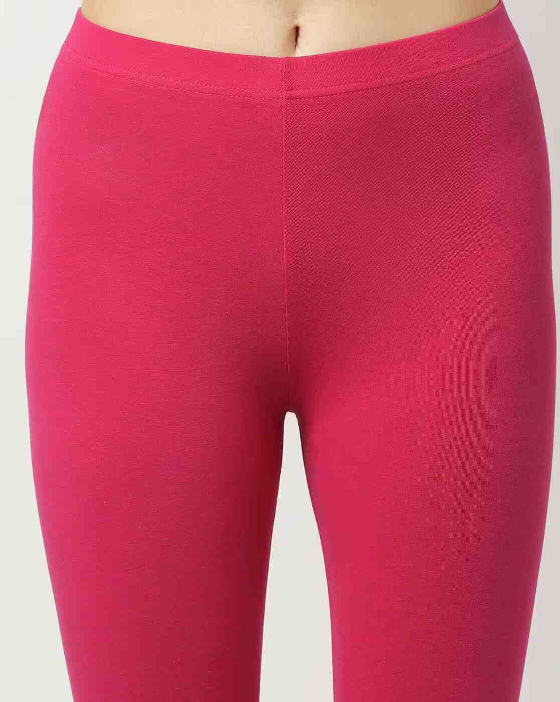 AVAASA MIX N' MATCH | Ankle-Length Leggings with Elasticated Waist|2