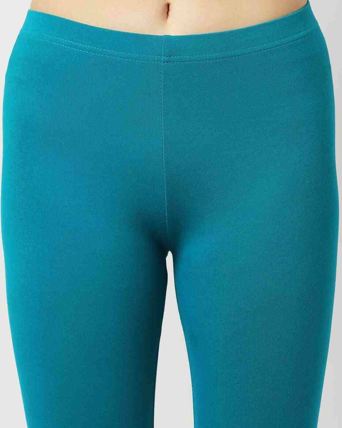 AVAASA MIX N' MATCH | Ankle-Length Leggings with Elasticated Waist|2