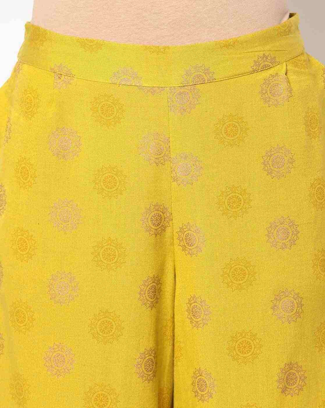 AVAASA MIX N' MATCH | Printed Palazzos with Semi-Elasticated Waistband|2