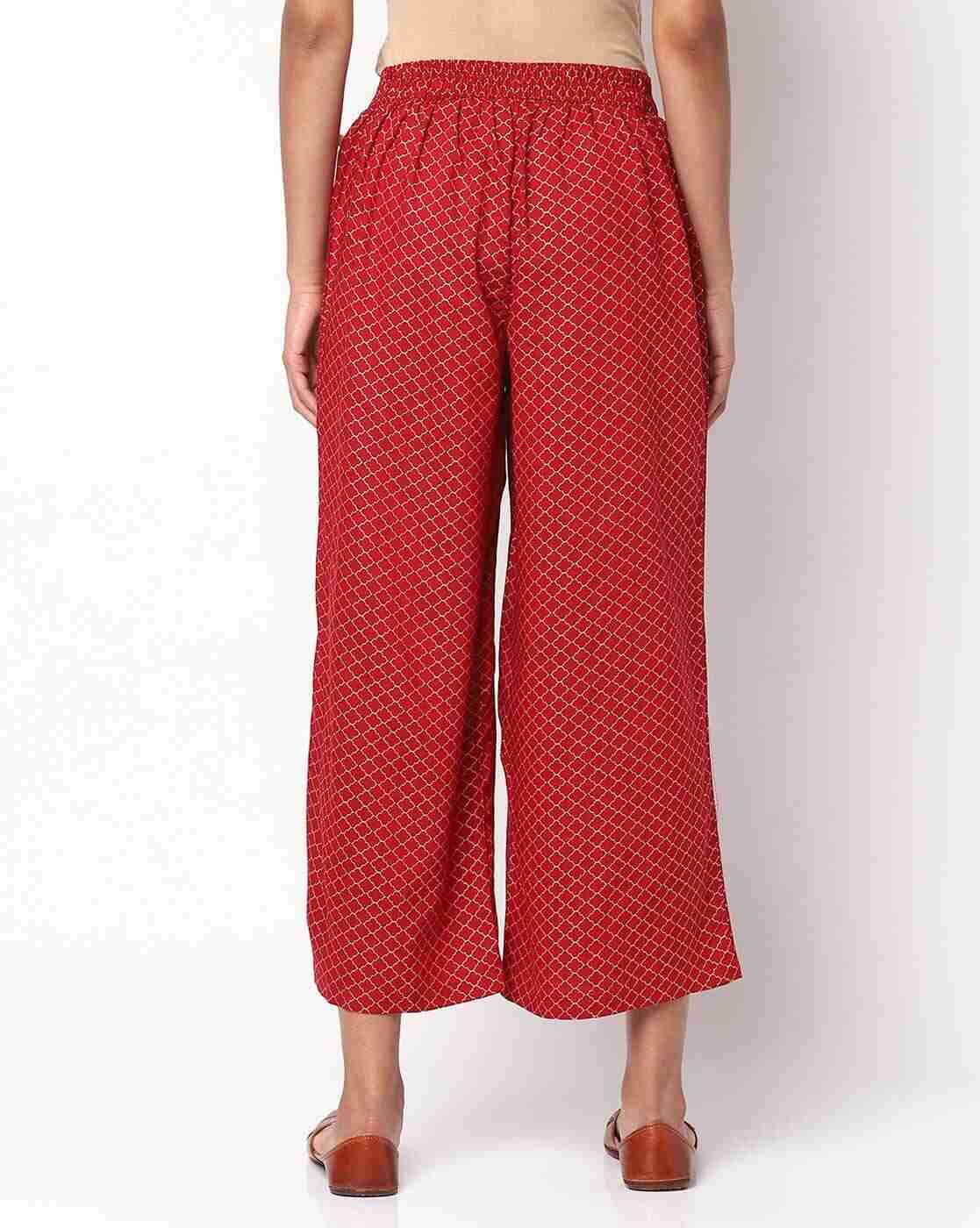 AVAASA MIX N' MATCH | Printed Palazzos with Elasticated Waist|2