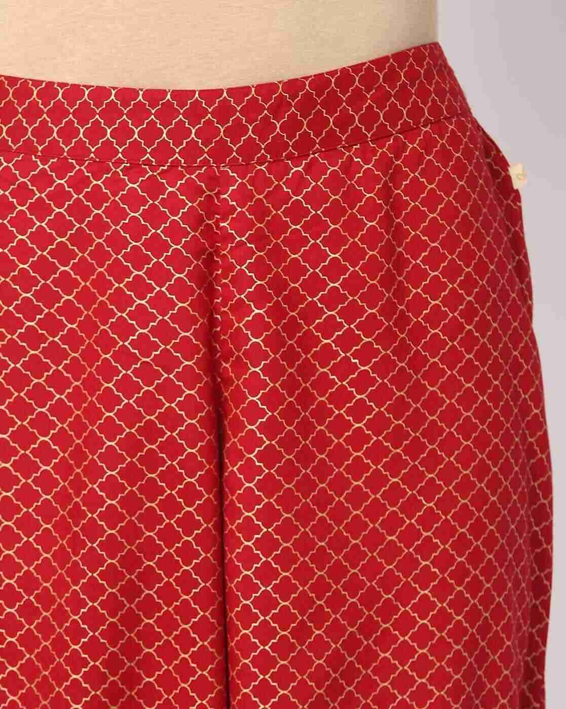 AVAASA MIX N' MATCH | Printed Palazzos with Elasticated Waist|3