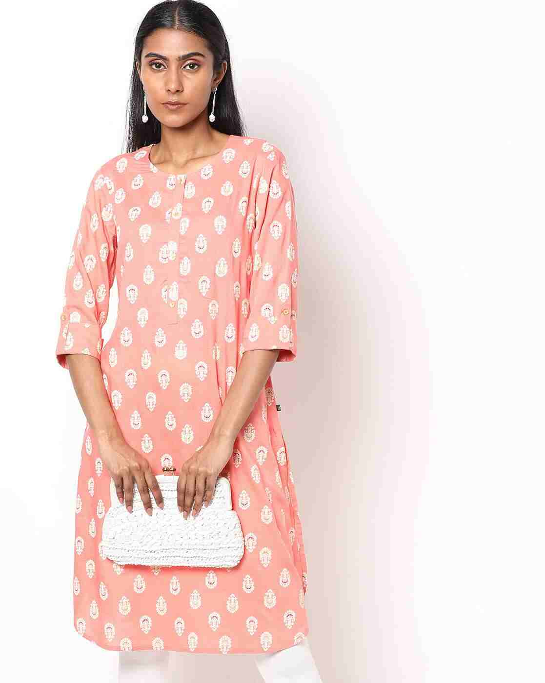 AVAASA MIX N' MATCH | Printed Straight Kurta|0