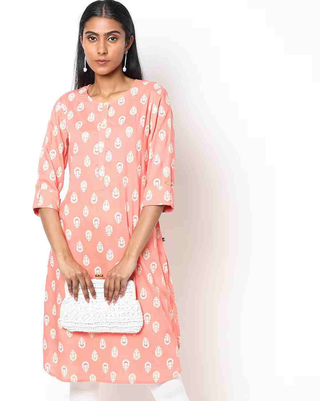 AVAASA MIX N' MATCH | Printed Straight Kurta|0
