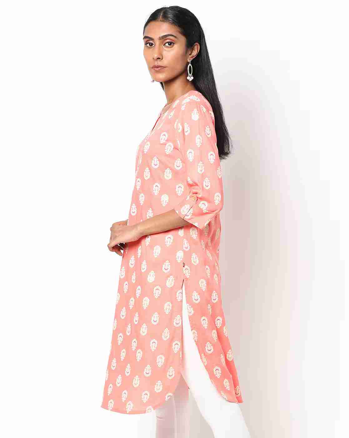 AVAASA MIX N' MATCH | Printed Straight Kurta|1