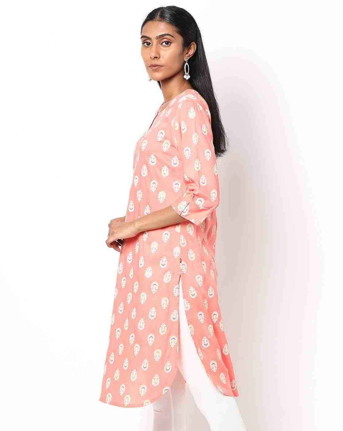 AVAASA MIX N' MATCH | Printed Straight Kurta|1