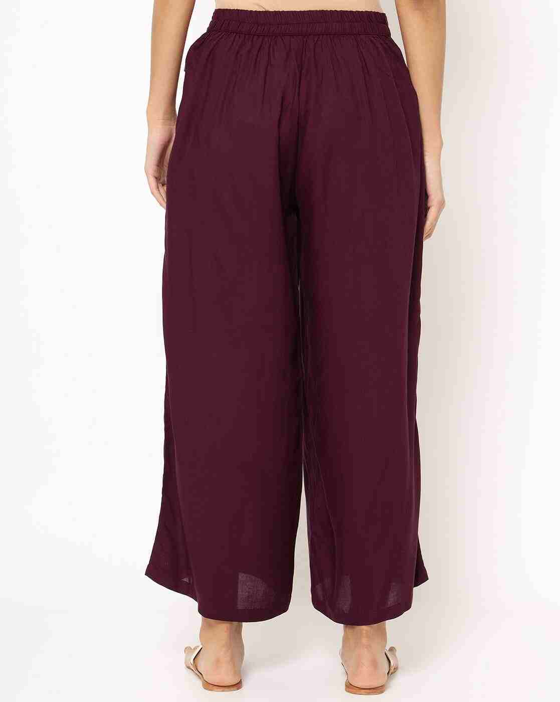 AVAASA MIX N' MATCH | Palazzos with Semi-Elasticated Waist|2