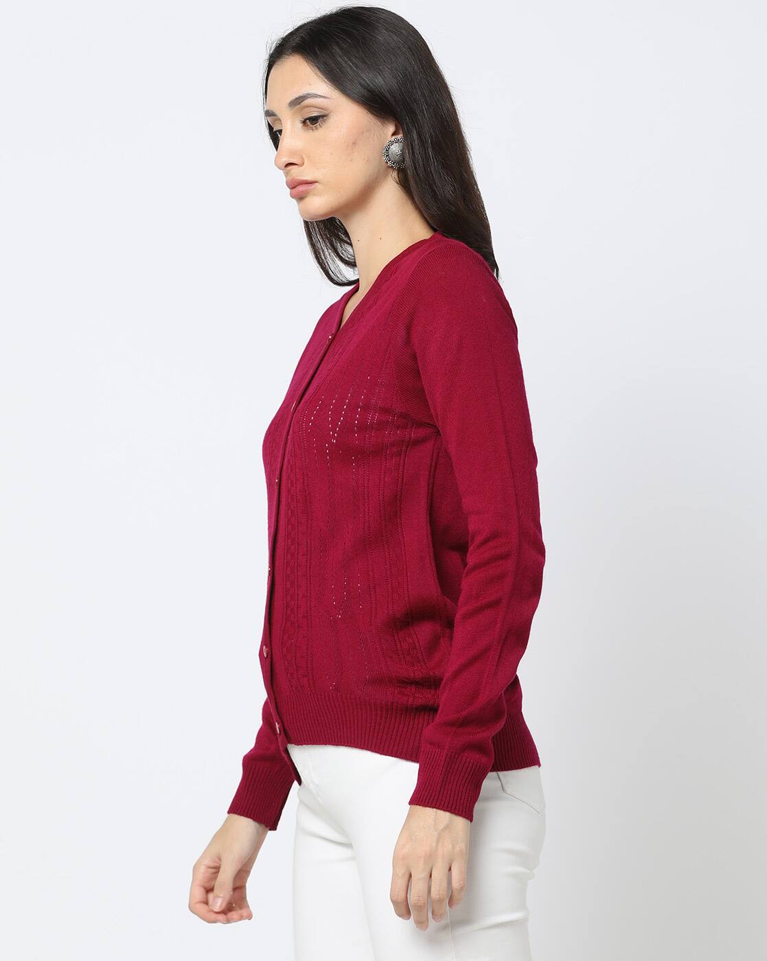 AVAASA MIX N' MATCH | V-neck Knit Cardigan|1