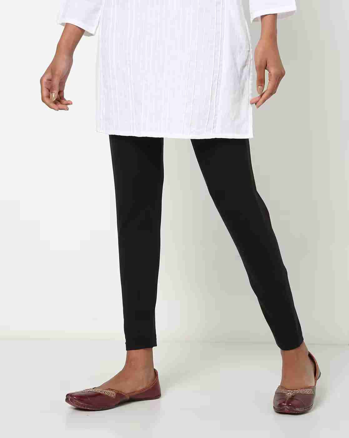 Ankle-Length Winter Leggings with Elasticated Waist