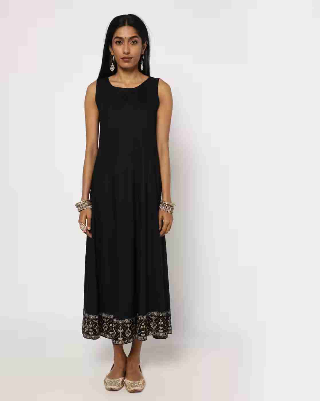 AVAASA MIX N' MATCH | Geometric Print Layered Kurta|1