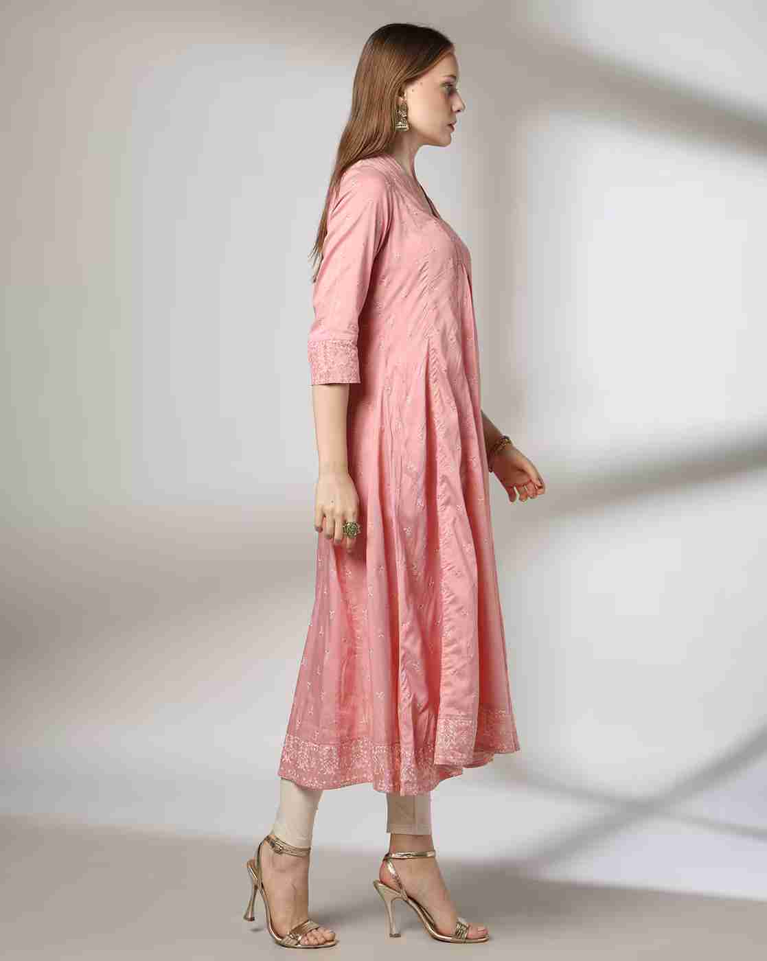 AVAASA MIX N' MATCH | Women Printed Flared Kurta|1