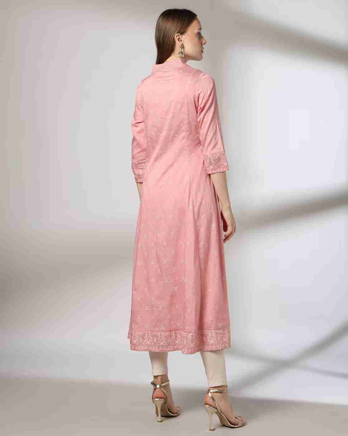 AVAASA MIX N' MATCH | Women Printed Flared Kurta|2