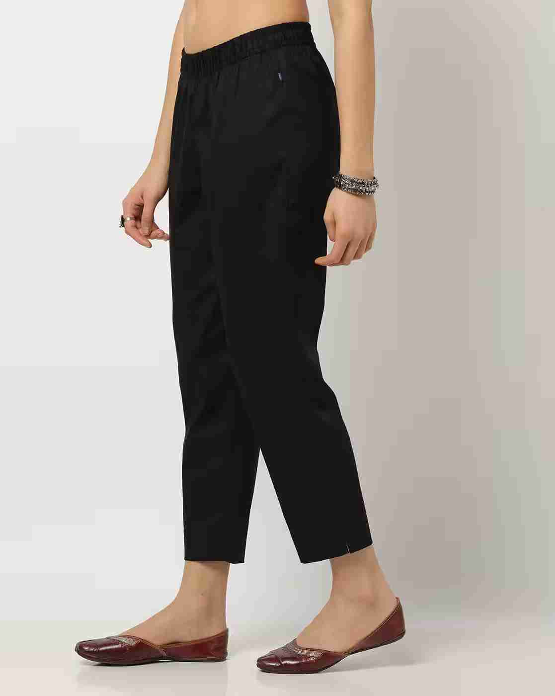 AVAASA MIX N' MATCH | Pants with Elasticated Waistband|1