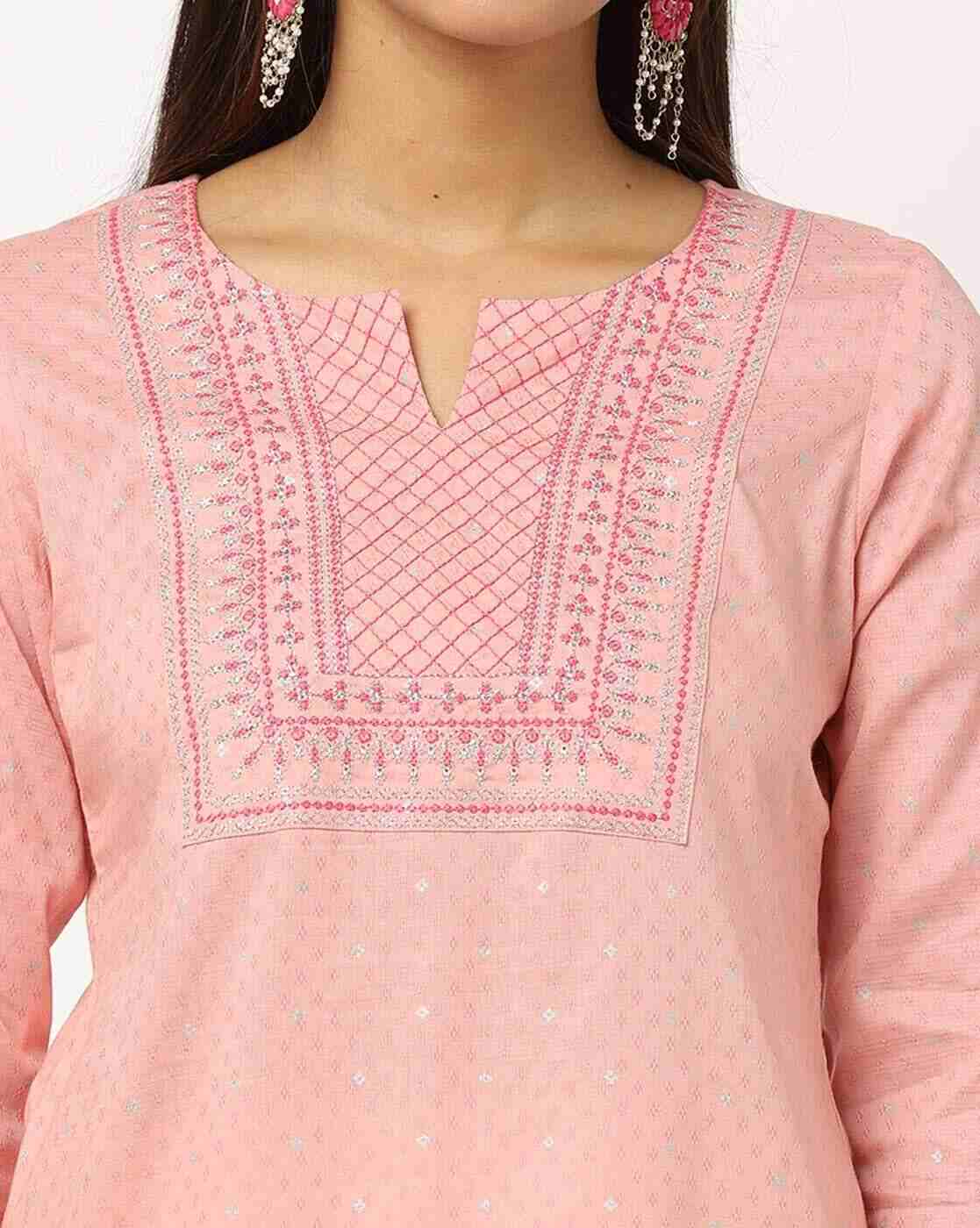 AVAASA MIX N' MATCH | Embroidered Straight Kurta|3