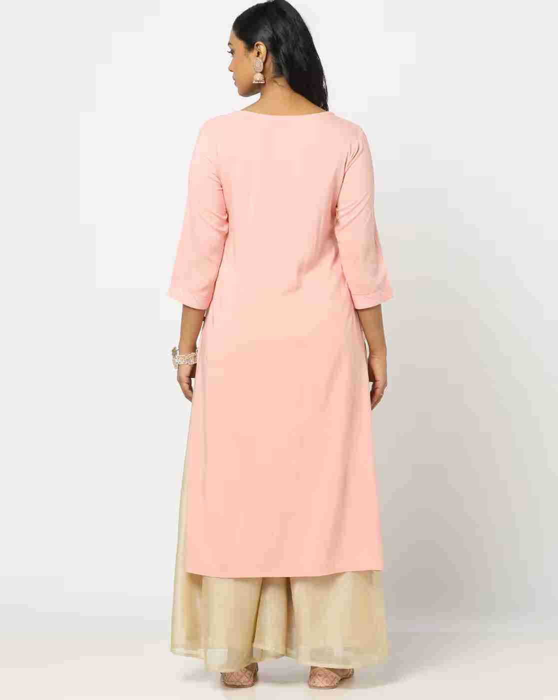 AVAASA MIX N' MATCH | Embellished Straight Kurta|2
