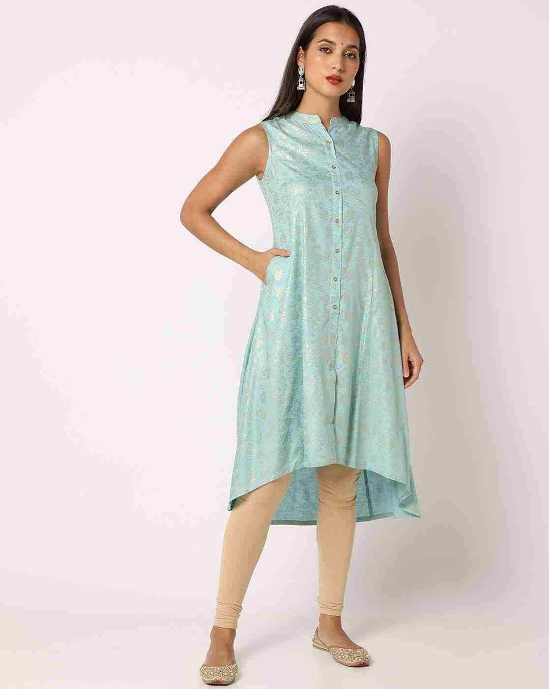 AVAASA MIX N' MATCH | Floral Print A-Line Kurta|0