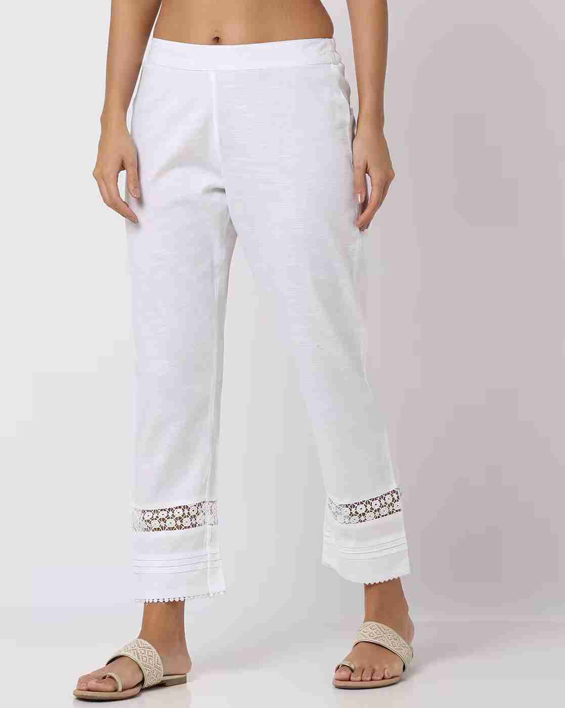 AVAASA MIX N' MATCH | Pants with Lace Inserts|0