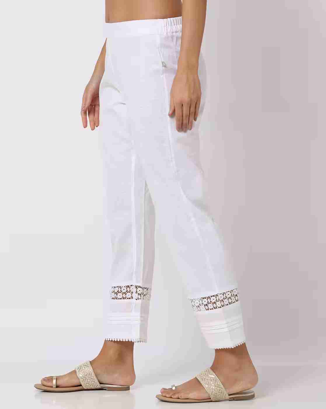 AVAASA MIX N' MATCH | Pants with Lace Inserts|1