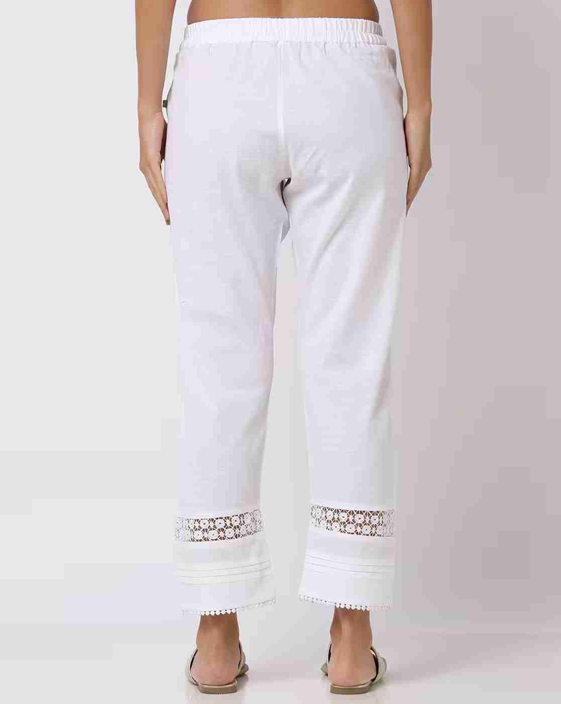 AVAASA MIX N' MATCH | Pants with Lace Inserts|2
