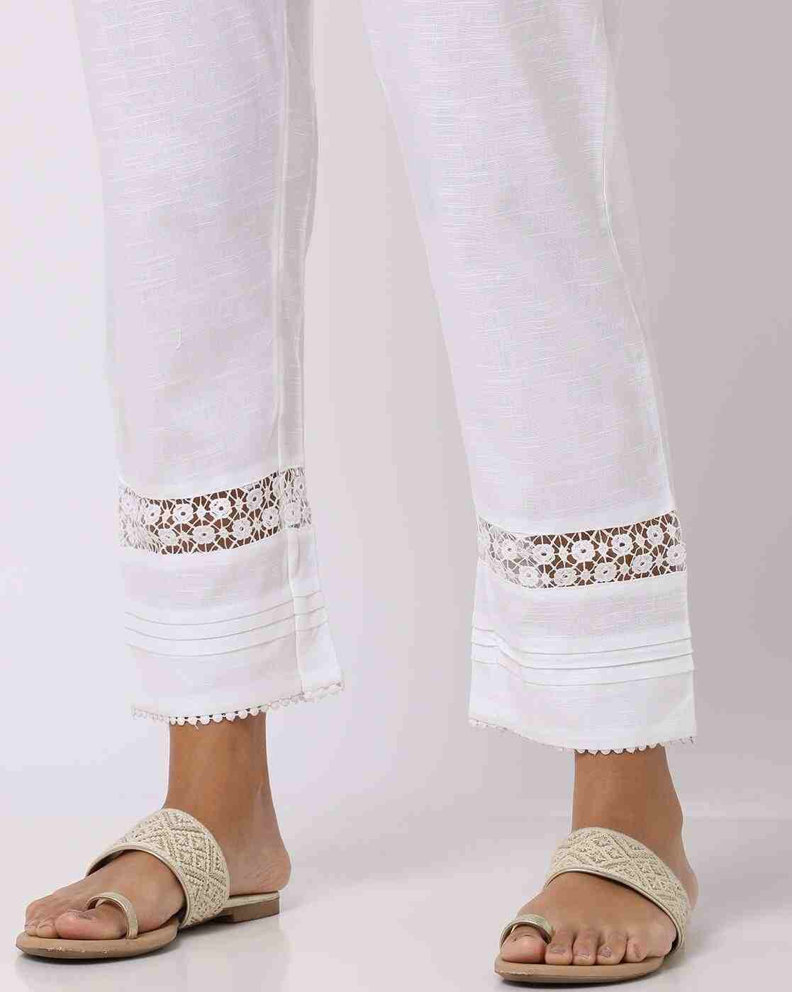 AVAASA MIX N' MATCH | Pants with Lace Inserts|4