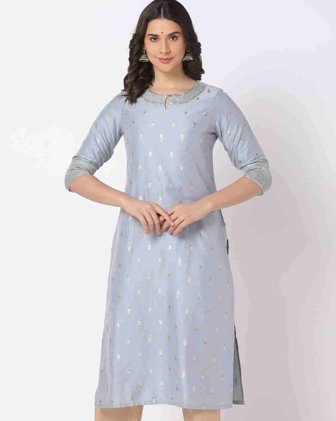 AVAASA MIX N' MATCH | Floral Print Straight kurta|0