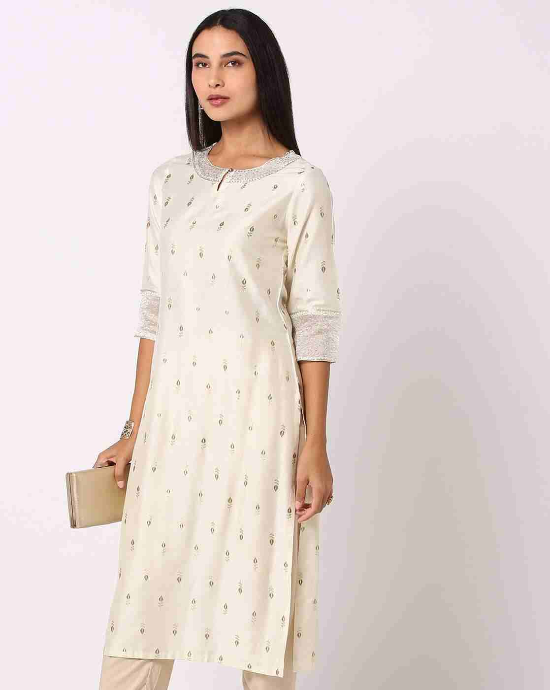 Floral Print Straight kurta