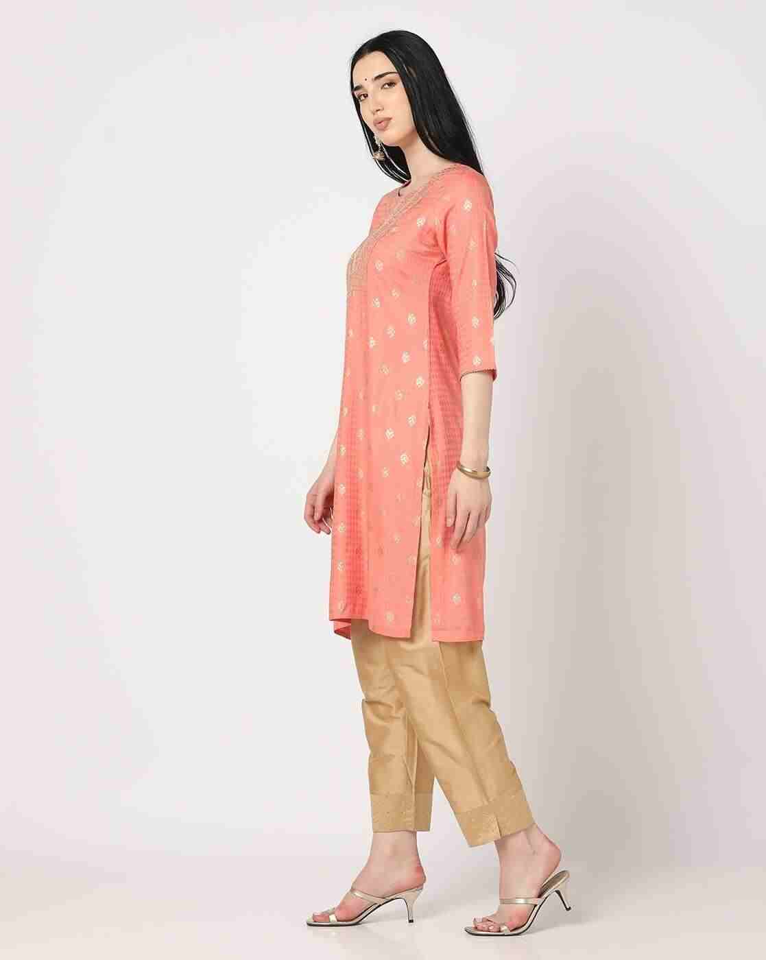 AVAASA MIX N' MATCH | Printed Straight Kurta|1