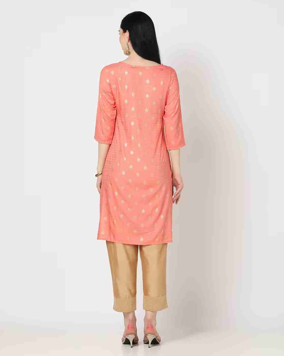 AVAASA MIX N' MATCH | Printed Straight Kurta|2